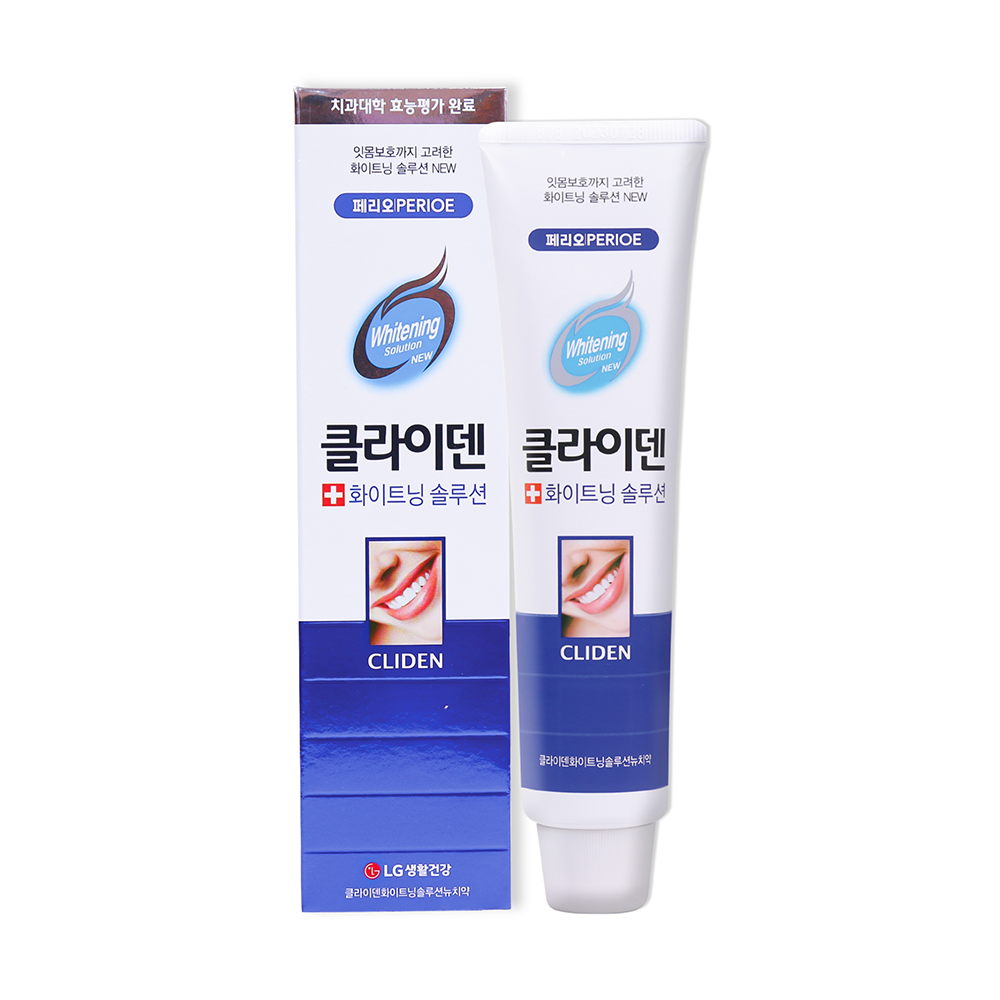 Kem đánh răng Perioe Cliden Whitening Solution xanh 120g